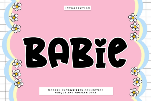 Babie: A Rhythmic Script Font for Editorial Design