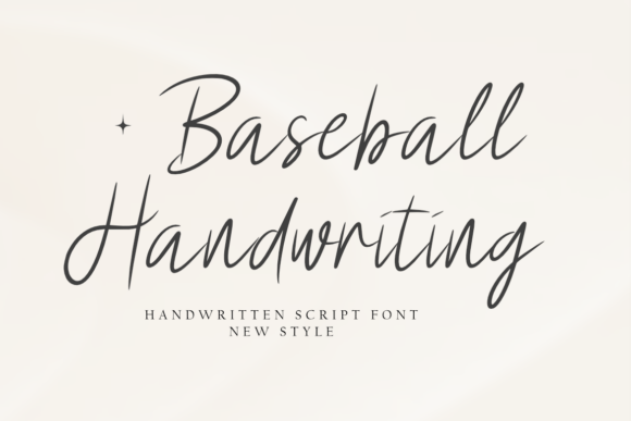 Baseball Handwriting: A Charming Script Font for Crafters
