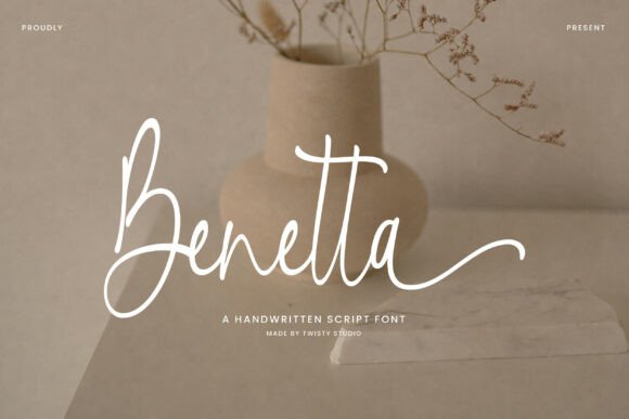 Benetta: A Handwritten Script Font for Makers