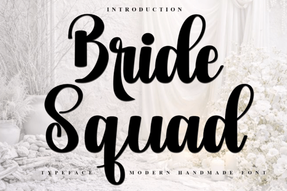 Bride Squad: A Warm Script Font for Crafters