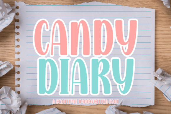 Candy Diary: A Handwritten Font for Brand Identity