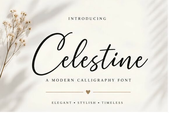 Celestine: A Modern Script Font for Branding