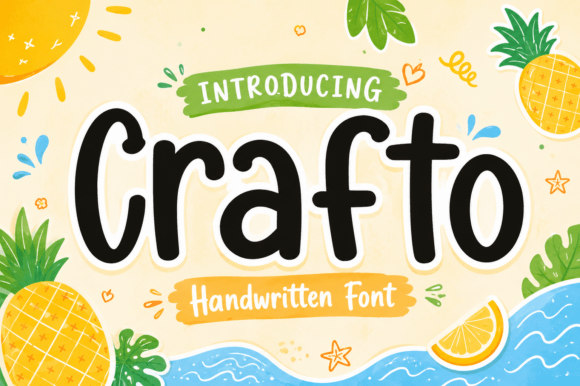 Crafto: A Handwritten Font for Scroll-Stopping Designs