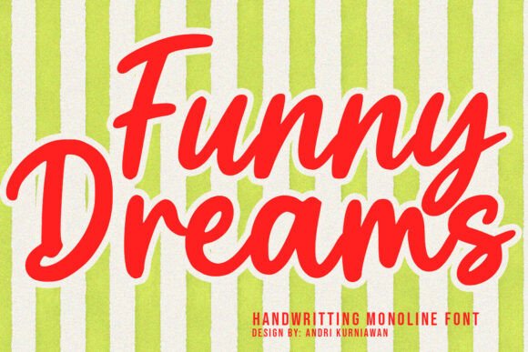 Funny Dreams: A Playful Handwritten Font for Makers
