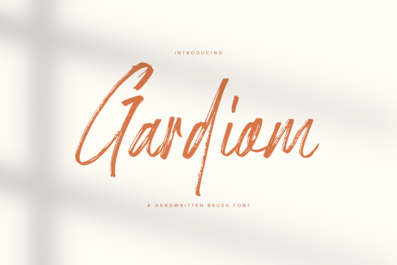 Gardiom: A Handwritten Font for Authentic Brand Identity