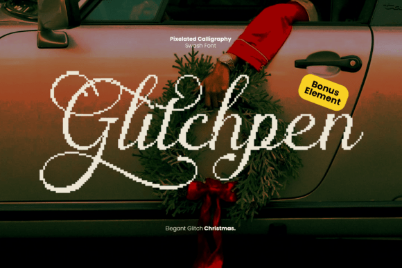 Glitchpen: A Pixelated Script Font for Modern Editorial