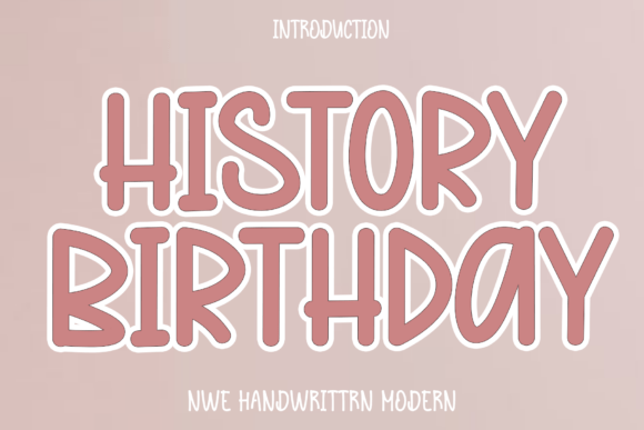 History Birthday: A Modern Script Font for Web Design