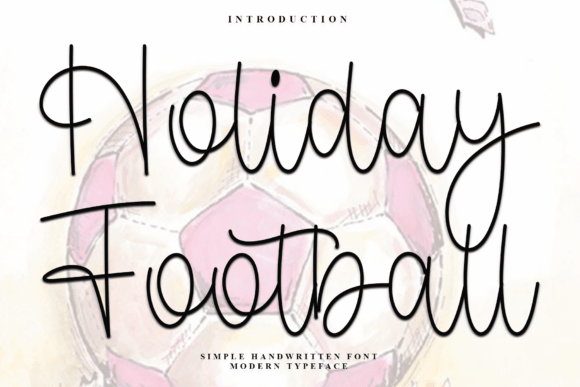 Holiday Football: A Distinctive Script Font for Editorial Design