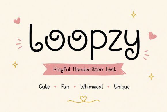 Loopzy: A Whimsical Handwritten Font for Web Design