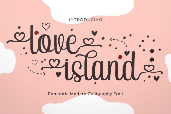 Love Islan: A Modern Script Typeface for Editorial Design