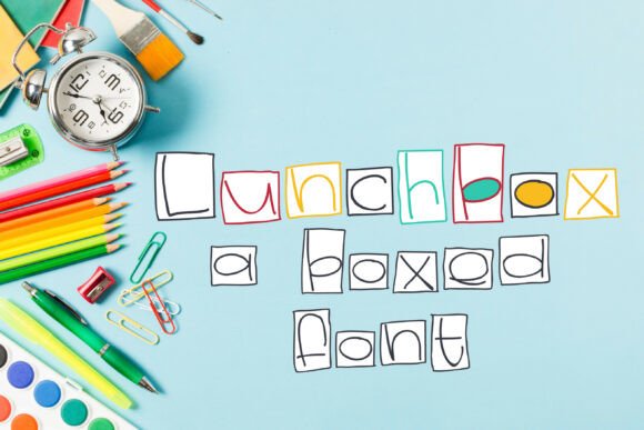 Lunchbox Family: A Nostalgic Display Font for Brands