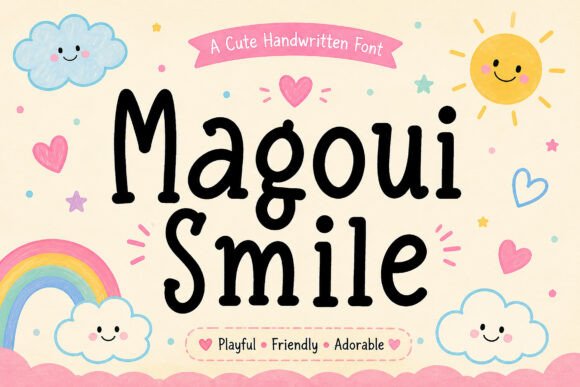 Magoui Smile: A Playful Display Font for Campaigns