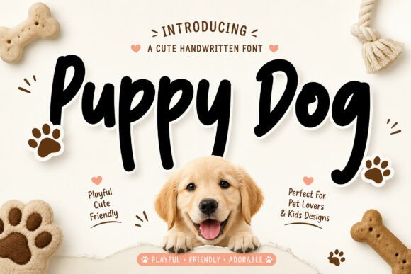Puppy Dog: A Playful Handwritten Font for Web Design