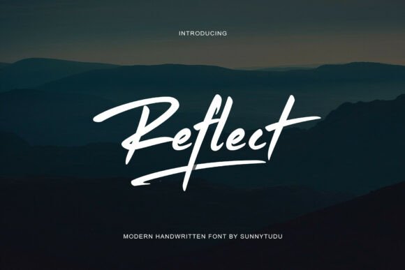 Reflect Handwritten Font: A Modern Typeface for Branding
