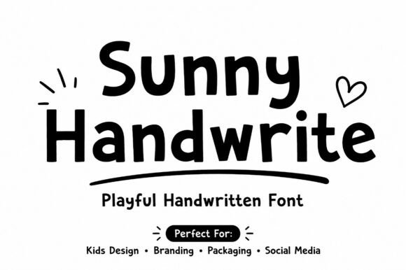 Sunny Handwrite: A Warm Typeface for Digital Design
