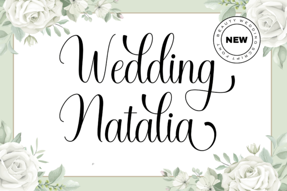 Wedding Natalia: A Refined Script Font for Editorial Design