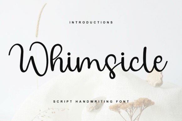 Whimsicle: A Vintage Script Font for Makers