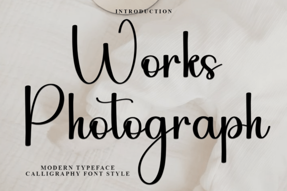 Works Photograph: A Soft Script Font for Editorial Design